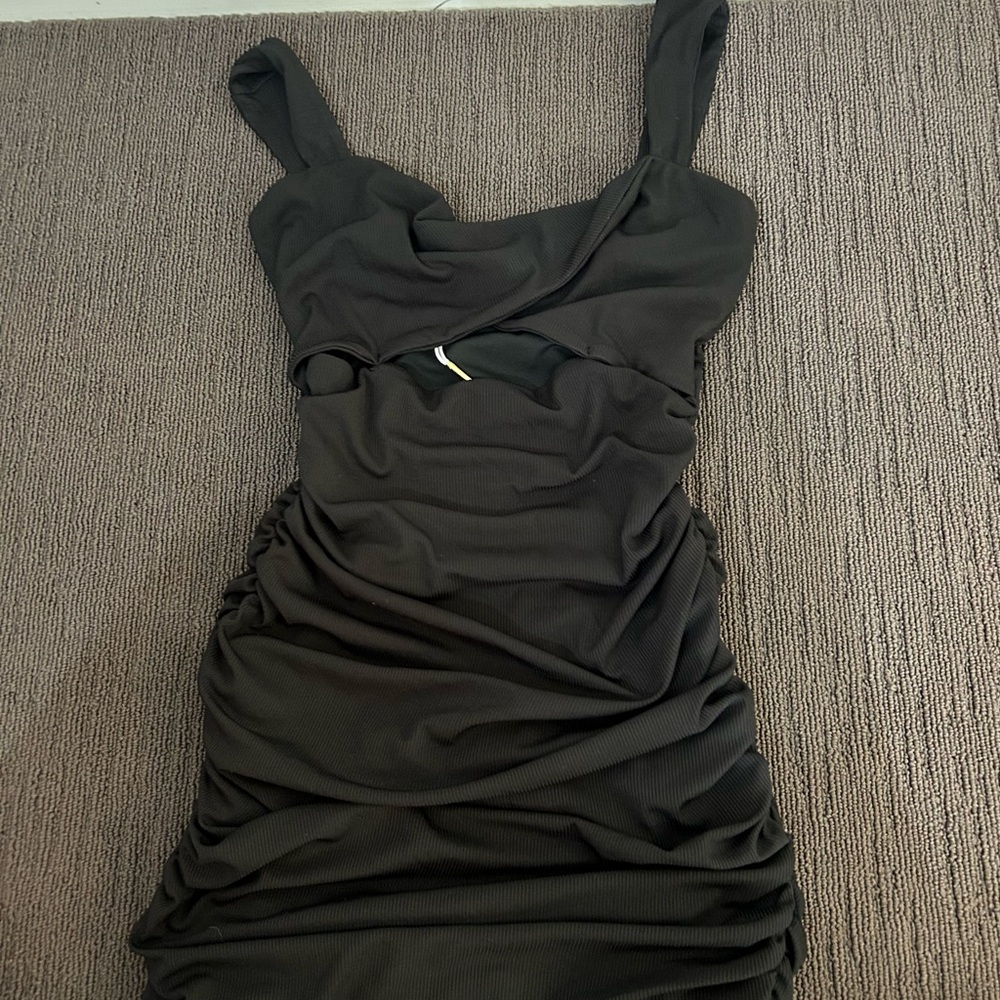 Runaway the label black mini cutout dress - Zora twist dress, Size 14 / XL - Picture 2 of 3